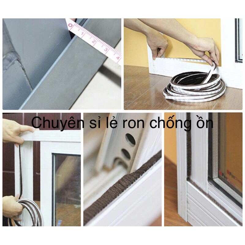 1 mét Ron Lông Nheo 3M dán cửa nhôm, cửa gỗ giảm chấn, chống va đập