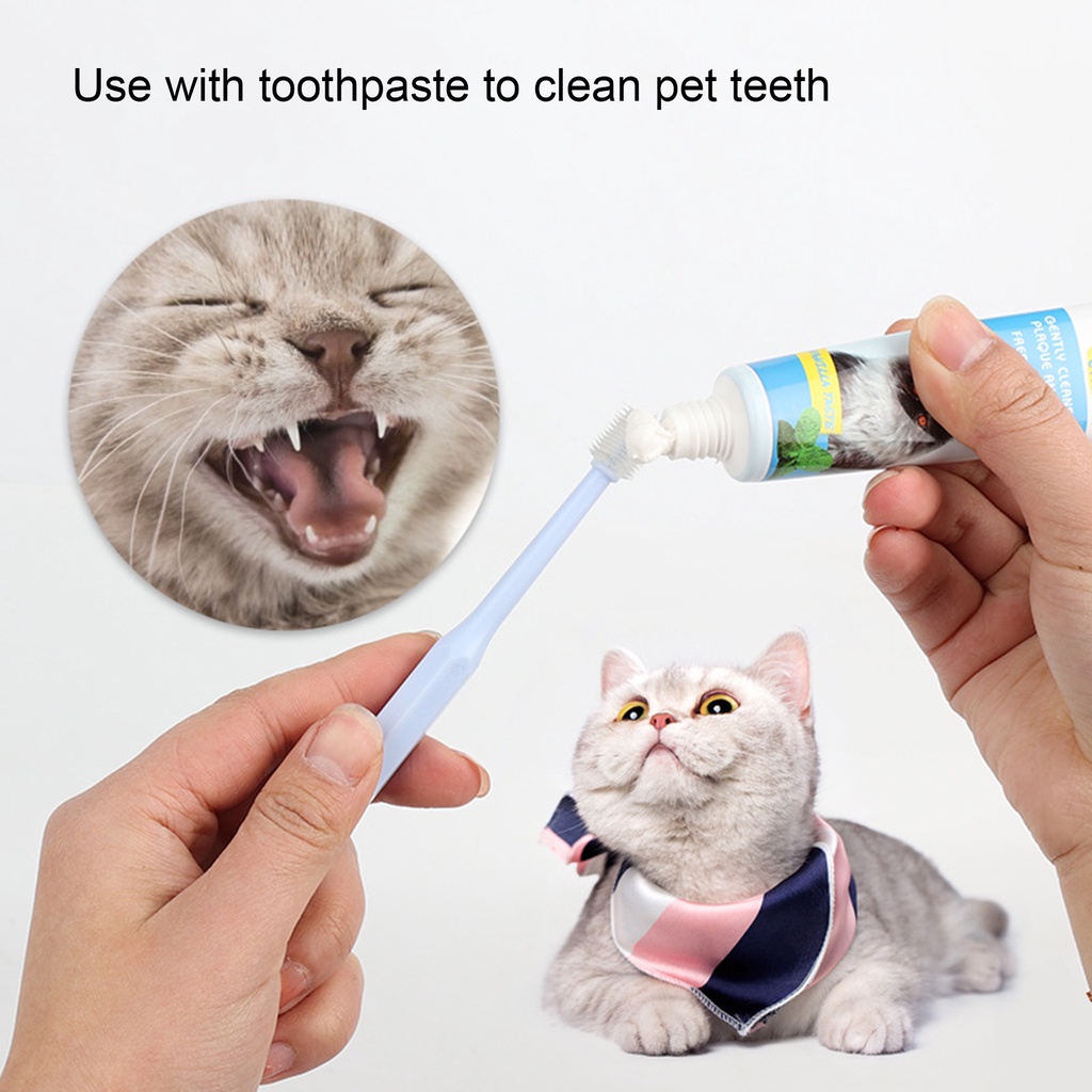 Bàn Chải Đánh Răng 360 Độ Bằng Nhựa TPE Mềm Cho Thú Cưng