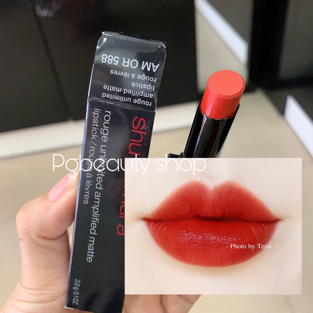 Son shu Uemura mới màu cam cháy tone da