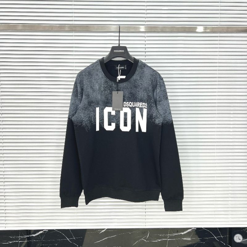 Áo nỉ sweater nam ICON cực đẹp, chất vải nỉ cao cấp, áo nhuộm loang màu