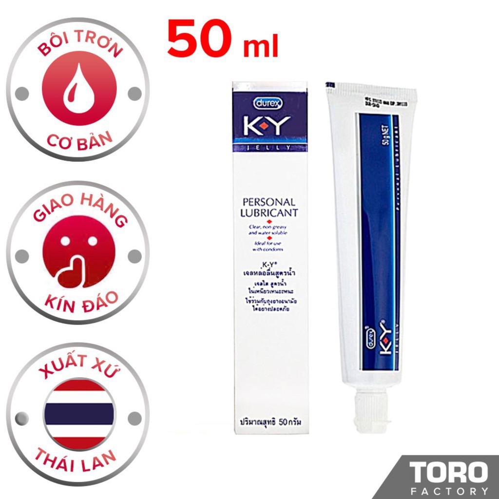 Gel bôi trơn Durex KY hàng chuẩn Thái Lan-  hộp 50g