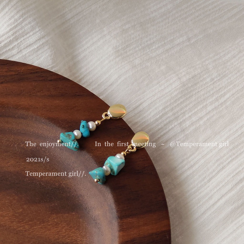 Nổi bật bông tai đá xanh ngọc đặc mix ngọc A972 mạ 925 cao cấp