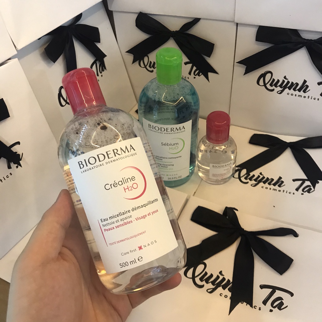 Nước Tẩy Trang 💥Freeship💥 Tẩy Sạch Sâu Bụi Bẩn, Cặn Mỹ Phẩm Trên Da Bioderma Crealine H2O Nội Địa Pháp 500ml SP32 | BigBuy360 - bigbuy360.vn