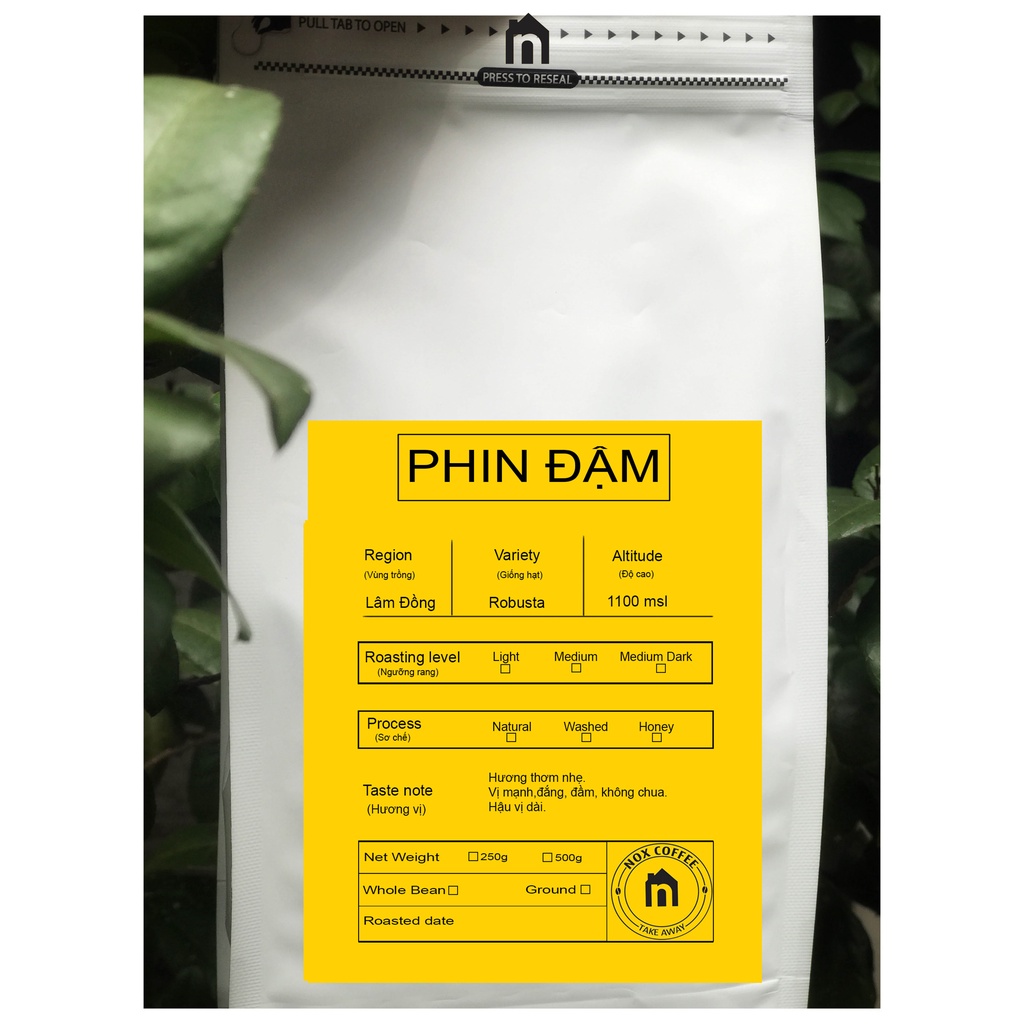 1 Kg Cà Phê Rang Xay Pha Phin - 100% Robusta