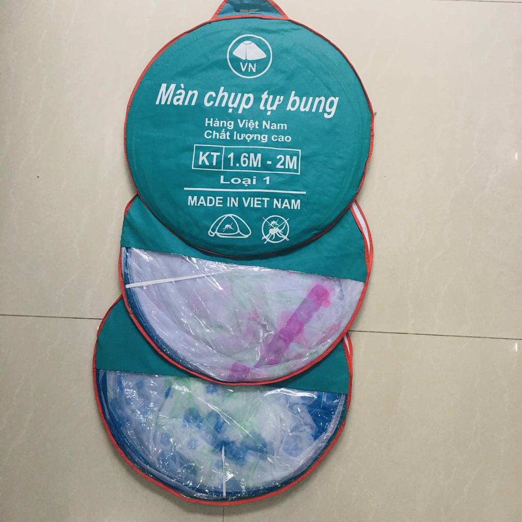 Mùng Chụp Tự bung Không Đáy / Màn tự bung không đáy 2m2x2m , 1m5x2m ,1m6x2m , 1M8x2m.