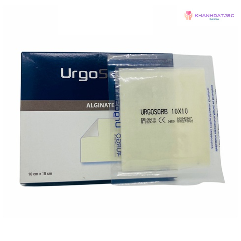 Băng gạc URGOSORB vô khuẩn thấm hút mạnh chứa Calci Alginate