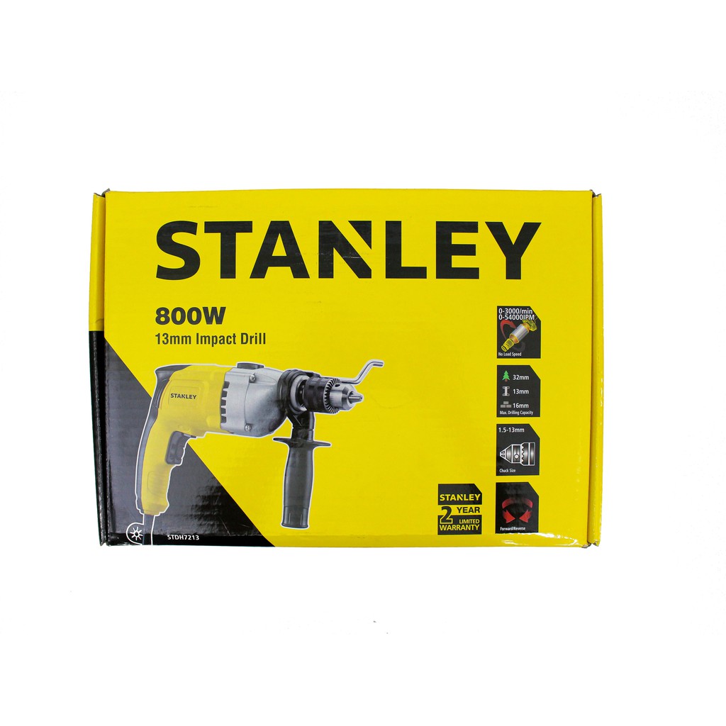 Máy khoan cầm tay dùng điện Stanley STDH7213-B1 | 800w | Bảo hành 2 năm | Chính hãng