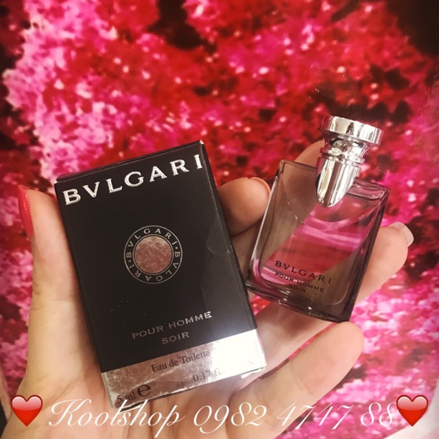 Mini 5ml N.H Nam BVLgari Pour Homme Soir