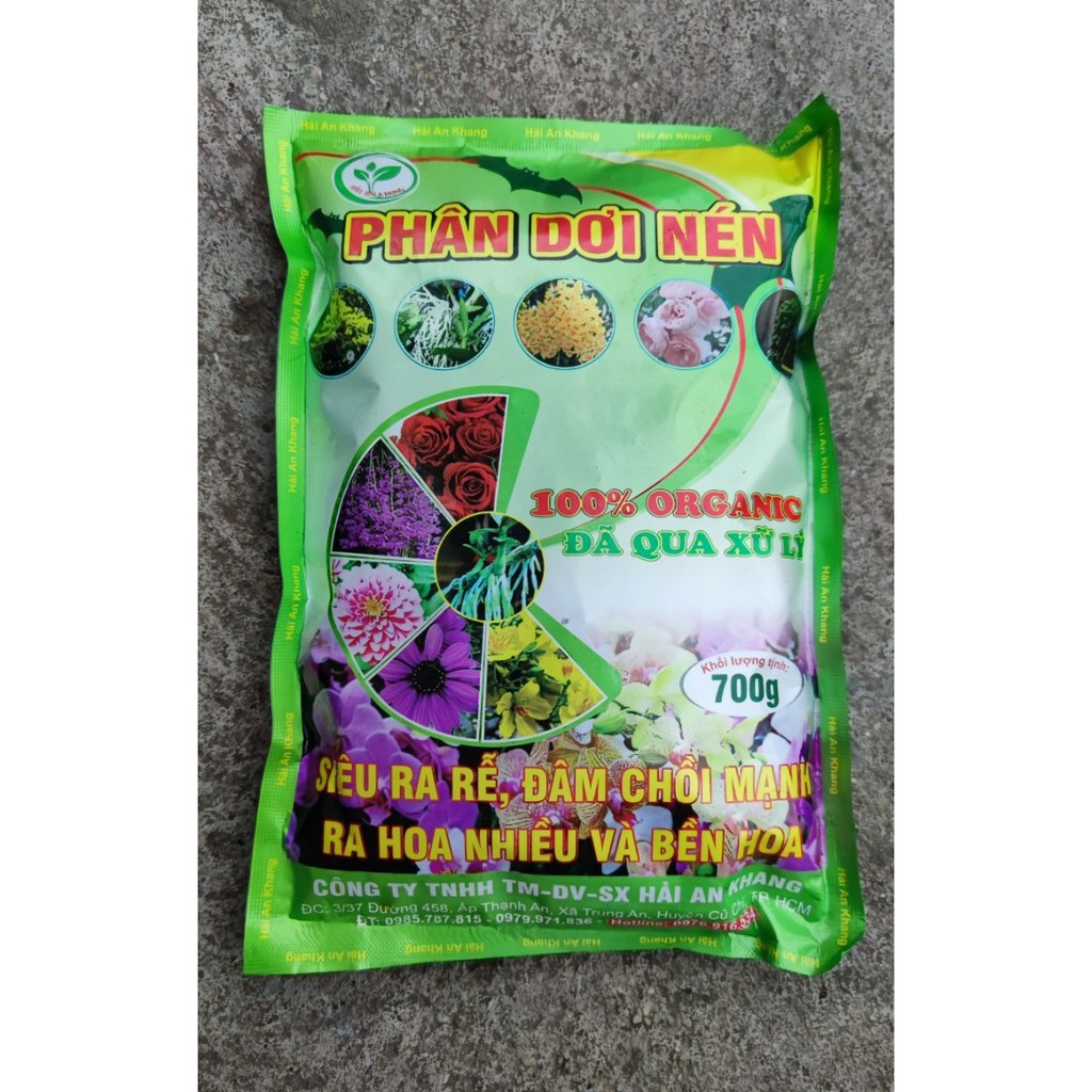 Phân dơi viên nén cao cấp túi 700gr dinh dưỡng cao, thúc cây mạnh