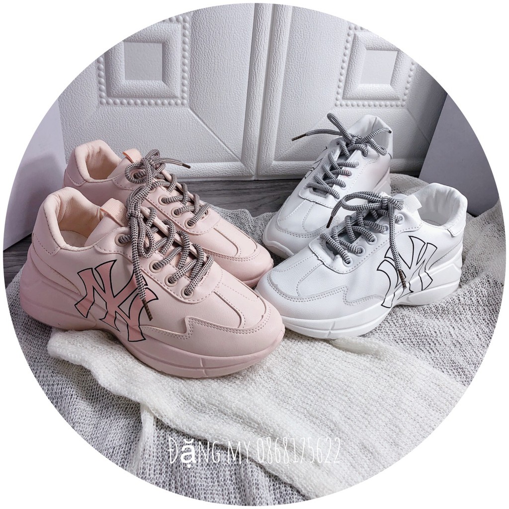 [Mã FAGREEN245 giảm 10% tối đa 30k đơn từ 99k] Free Ship giày thể thao,giày sneaker nữ N.Y độn đế 5cm cực xinh | BigBuy360 - bigbuy360.vn