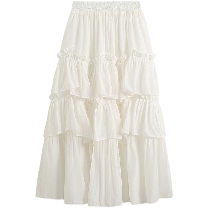 Chân Váy Chữ A Lưng Cao Xếp Ly Thời Trang Mùa Thu Mới Cho Nữ