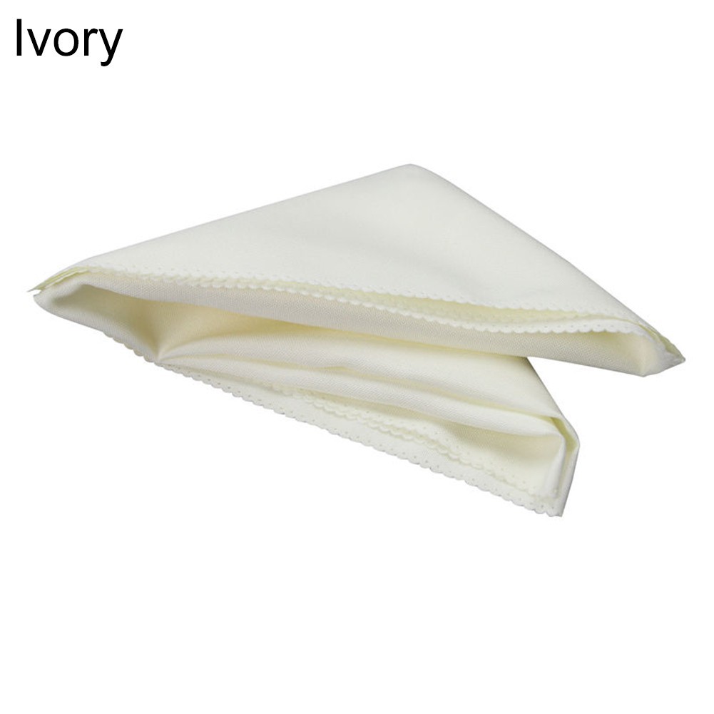 Khăn ăn ăn hình vuông màu trơn kích thước 19 inch dùng cho bàn ăn