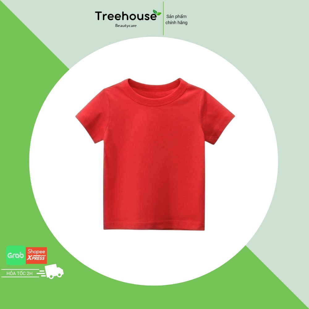 Áo thun trơn người lớn trẻ em ❤️❤️❤️ Màu Đỏ ❤️❤️❤️ áo phông trơn bé trai và bé gái chất cotton