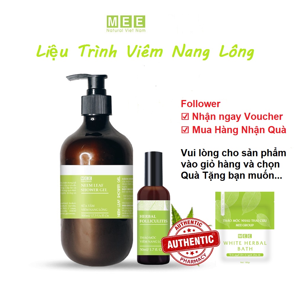 Liệu trình Viêm Nang Lông NEEM - MEE NATURAL