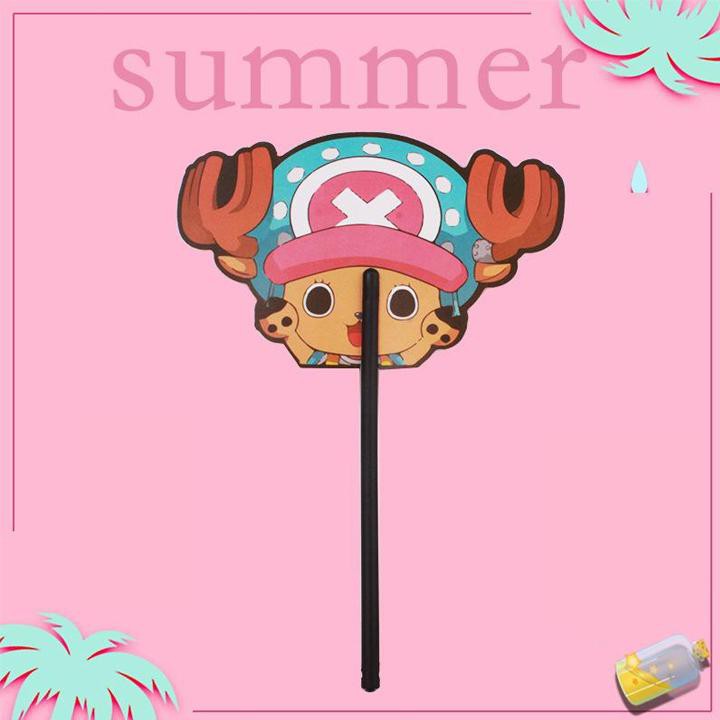 (Nhựa cán 20) Quạt One Piece Chopper Đảo Hải Tặc cầm tay in hình anime chibi