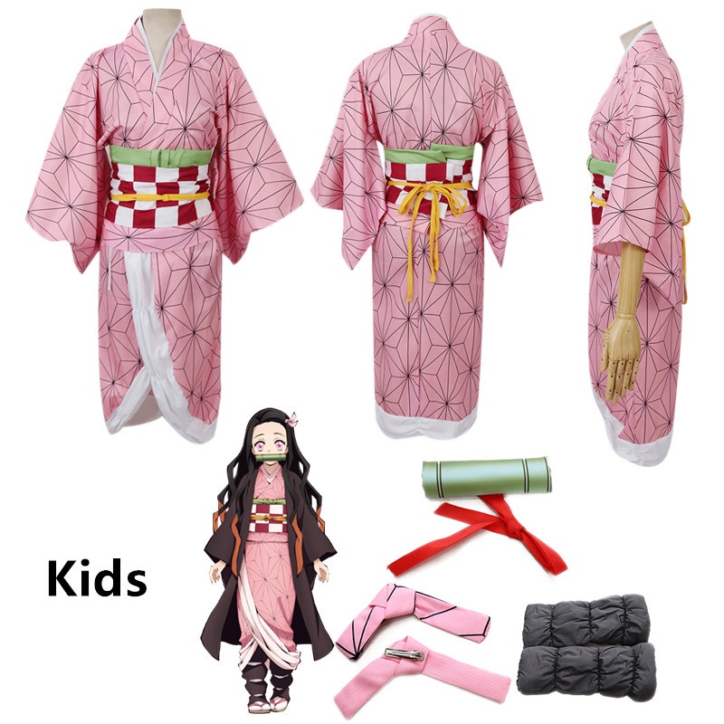 Bộ Trang Phục Kimono Hóa Trang Nhân Vật Kimetsu no Yaiba