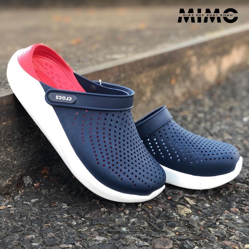 Sục literide navy đỏ êm mềm nhẹ, full box cho nam nữ
