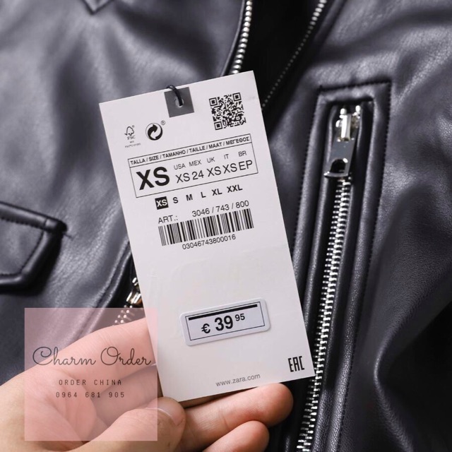 [Sale sập sàn] [Sẵn hàng màu đen Đủ Size ] Áo da zara xuất khẩu - Video/ ảnh thật hàng về | BigBuy360 - bigbuy360.vn