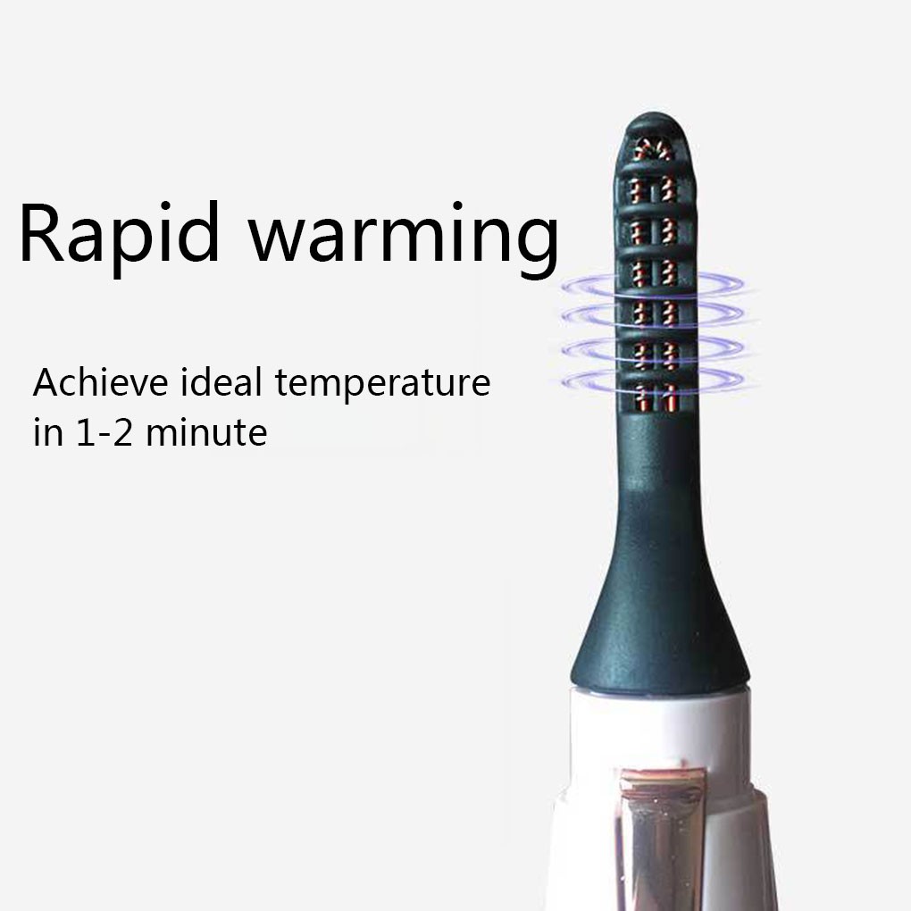 2 In 1 Electric Heated Eyelash Curler Face Slimming Massage Roller Eye Lashes Curling Beauty Tools