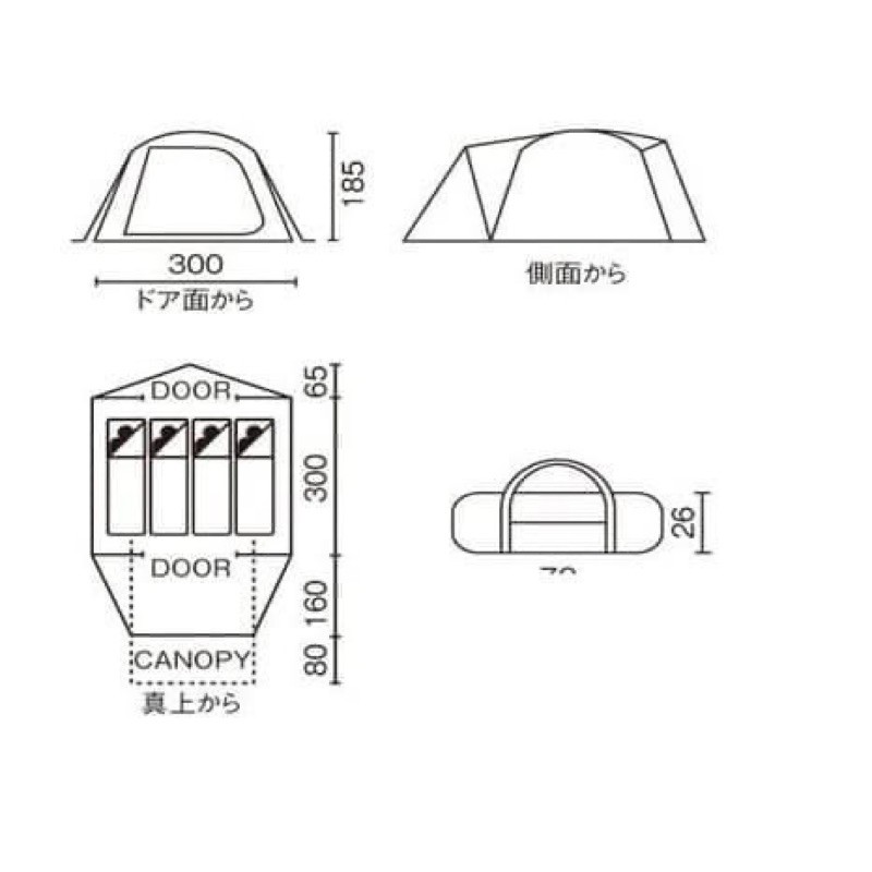 Lều Coleman Tough Wide Dome 300/IV