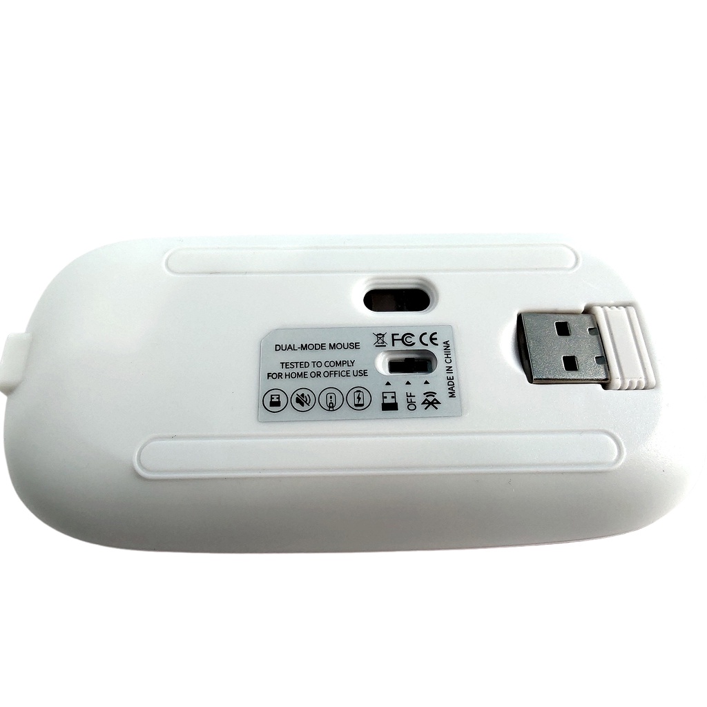 Chuột không dây + Bluetooth , Pin sạc, Kiwi Dual A1 , chống ồn cho laptop, điện thoại, máy tính bảng