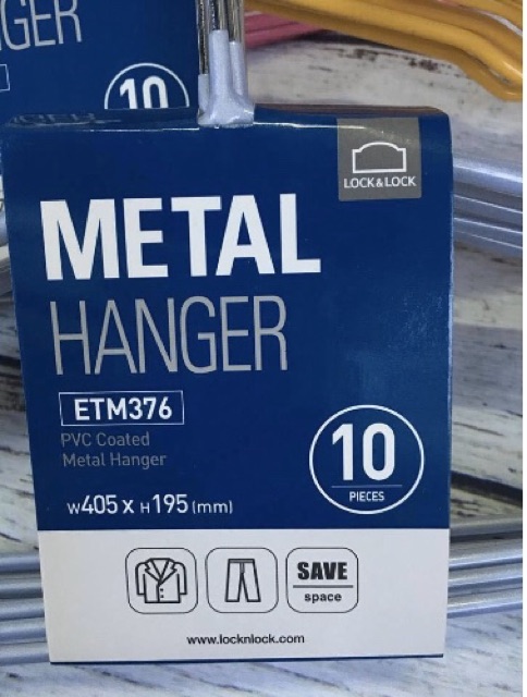 SET 10 MÓC TREO QUẦN ÁO LOCK&LOCK-ETM376