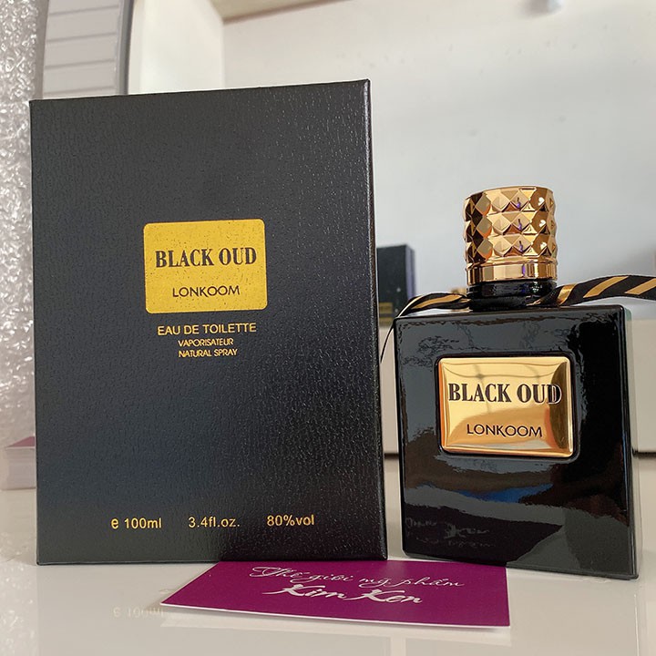 Nước hoa nam Black Oud Lonkoom 100ml nồng độ EDT hàng chính hãng lưu hương 7-8 giờ | BigBuy360 - bigbuy360.vn
