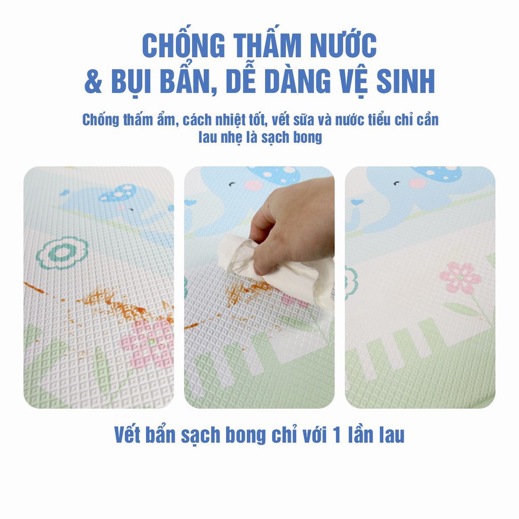 Thảm trải sàn Silicon chống trơn trượt cho bé Toyshouse tiêu chuẩn Châu Âu EU71 - NACH - szie 140x200cm