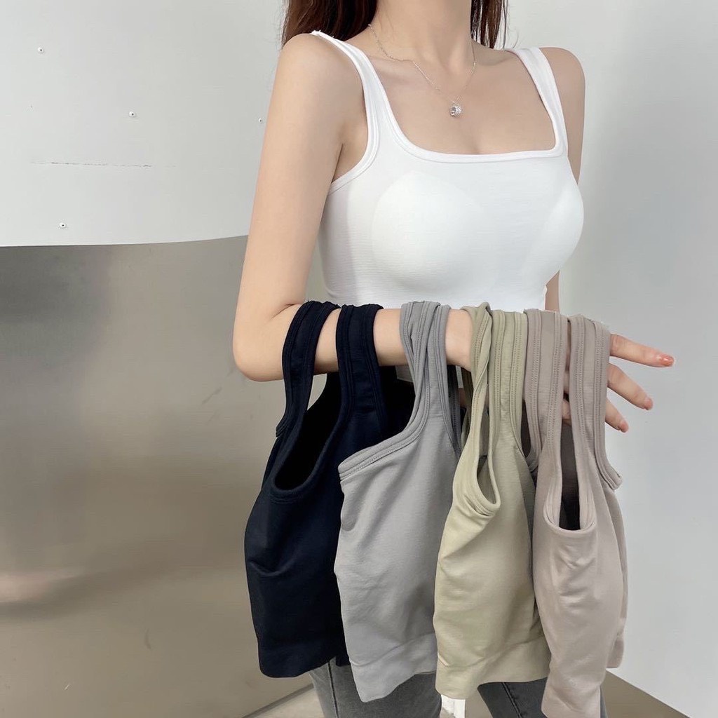 Áo Bra Nữ Chất Thun Mềm Dáng Lửng Có Lót Ngực Mẫu Mới Hot 236
