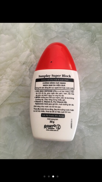 Sunplay super Block SPF81 PA ++++... chống nắng cực mạnh , kháng nước