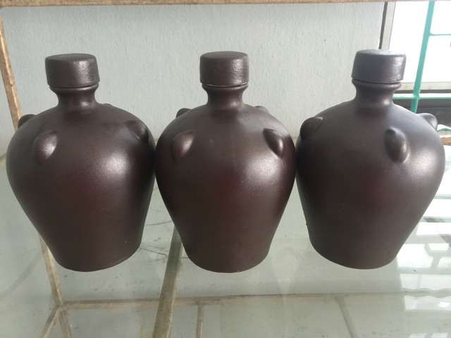 Nậm mỹ tửu gốm sứ Bát Tràng dung tích 500ml