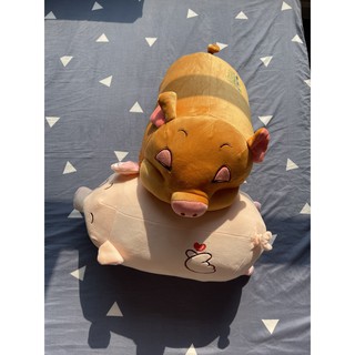  [Quà tặng kèm - Nateen] Heo bông cute mắt híp siêu mềm 50cm