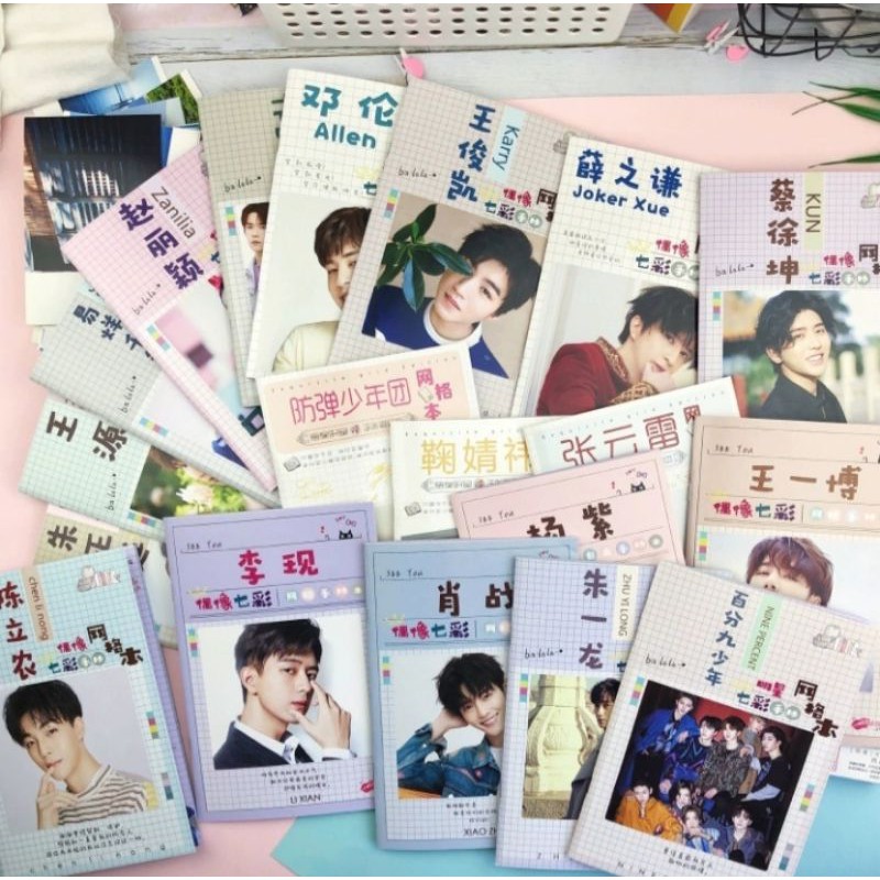 Sổ Tay Idol Hình Tiêu Chiến, Nhất Bác, Blackpink, Đinh Vũ Hề, Lý Hiện, TFBoys, Hoa Thần Vũ, Địch Lệ Nhiệt Ba,...