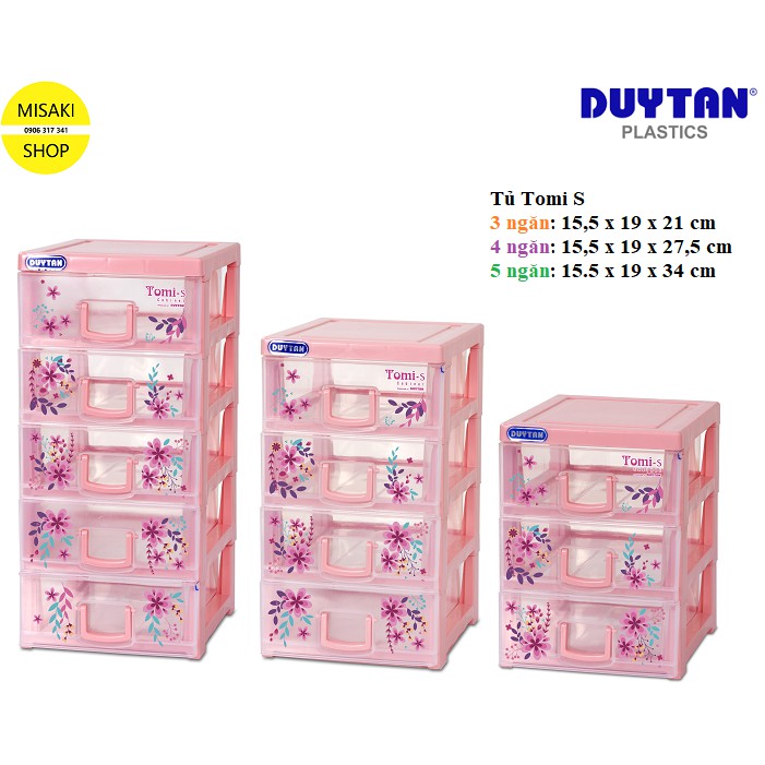 Tủ nhựa Tomi Duy Tân-S 3-4-5 ngăn📞Misaki Shop