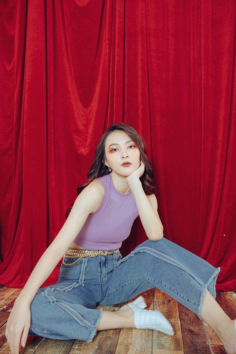 CCHAT Quần jean vắt chỉ ngược thân Q 656 | BigBuy360 - bigbuy360.vn