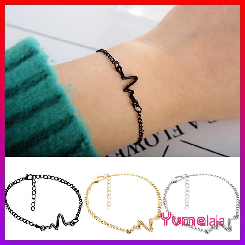 Một CẶP Vòng tay Nhịp tim Rhy CÁ TÍNH Điều chỉnh được độ rộng