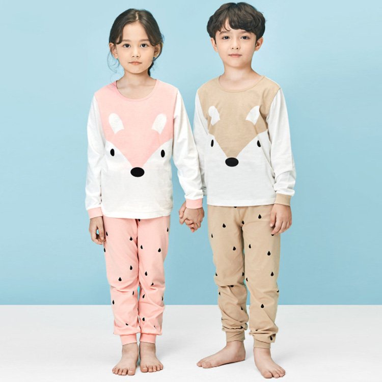 Bộ đồ thun quần áo dài tay cotton mùa thu đông cho bé trai và bé gái Unifriend Hàn Quốc U2021-b