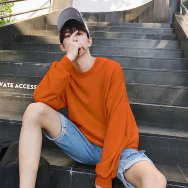 Áo hoodie nam xẻ tà dày dặn thiết kế trơn đơn giản phối đồ phong cách Hàn