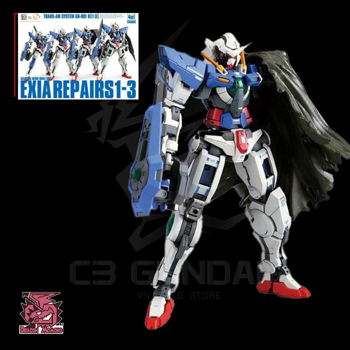 [MMK] MG 1/100 DRAGON MOMOKO GN-001 GUNDAM EXIA REPAIR 1-3 4 IN 1 ĐỒ CHƠI MÔ HÌNH LẮP RÁP GUNPLA