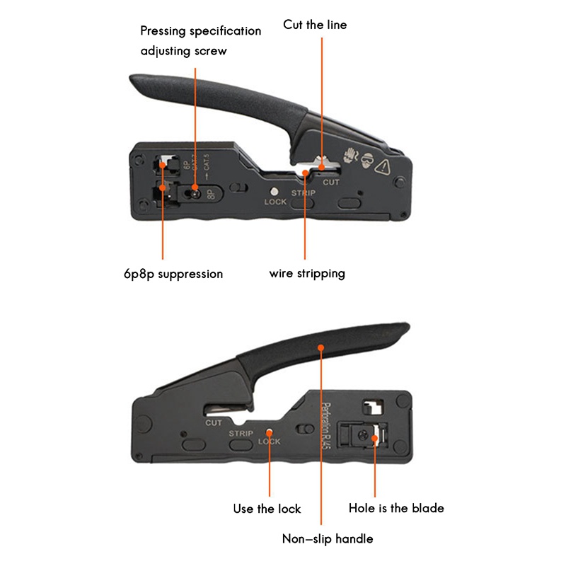 Kìm cắt dây cáp mạng cho Rj45 Cat7 Cat6 Cat5 Rj11 Rj12