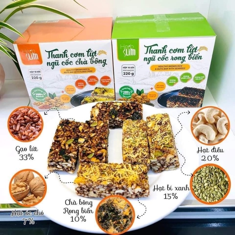 THANH CƠM LỨT NGŨ CỐC HERBSLIM