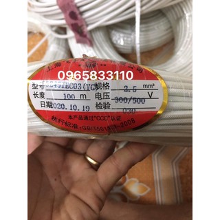 dây điện chịu nhiệt ,chống cháy nhiệt độ cao 1x2,5mm giá /m