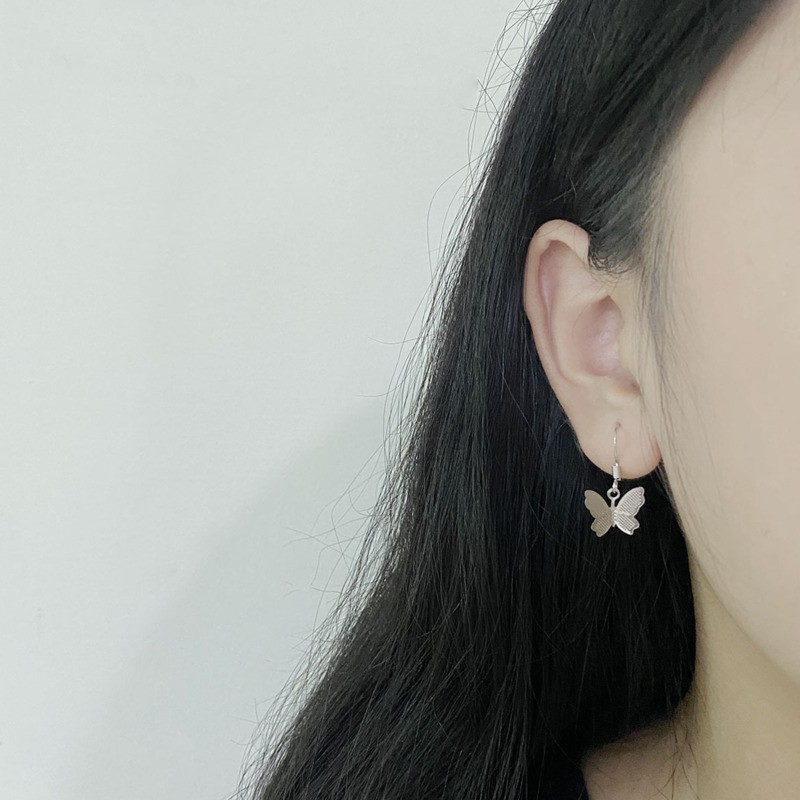 Đôi Bông Tai Hình Bướm Đính Đá Thời Trang Cho Nữ