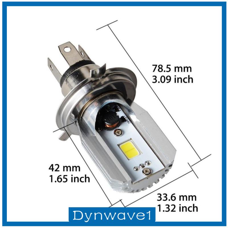 [DYNWAVE1]20W COB LED Hi/Lo Beam Motorcycle Head Light Front Headlight Bulb Lamp H4