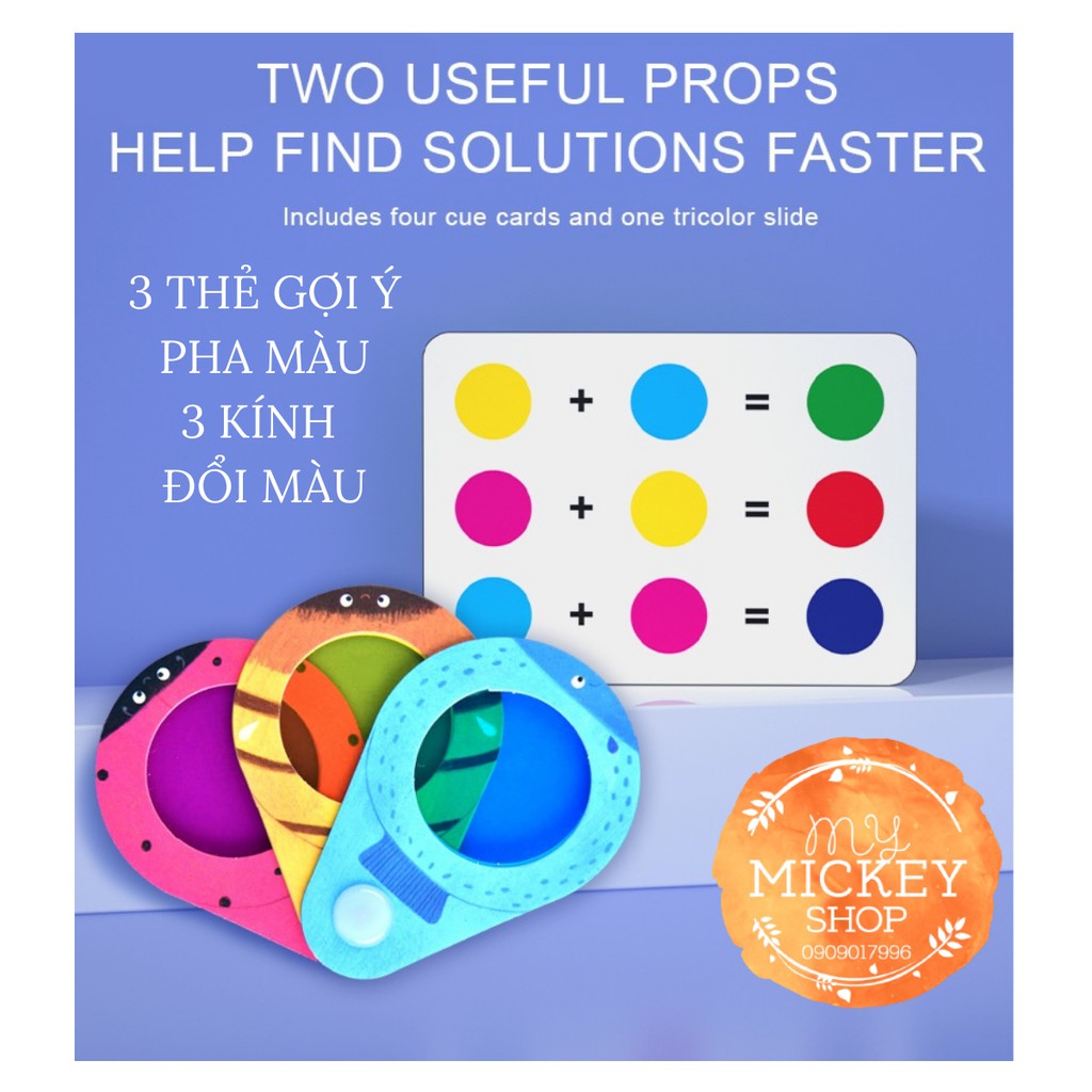 Mideer Đồ chơi trẻ em hoạt động thay trang phục - chơi tư duy Logic về 3 màu sắc Dress up kit activity mymickeyshop