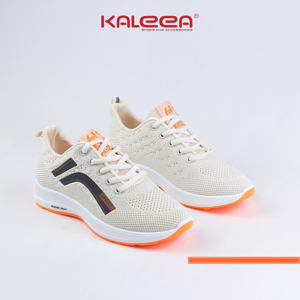 Kaleea - Giày Thể Thao Nữ T12 Sneaker Tập Gym Chạy Bộ Đế Bằng Cao 3p