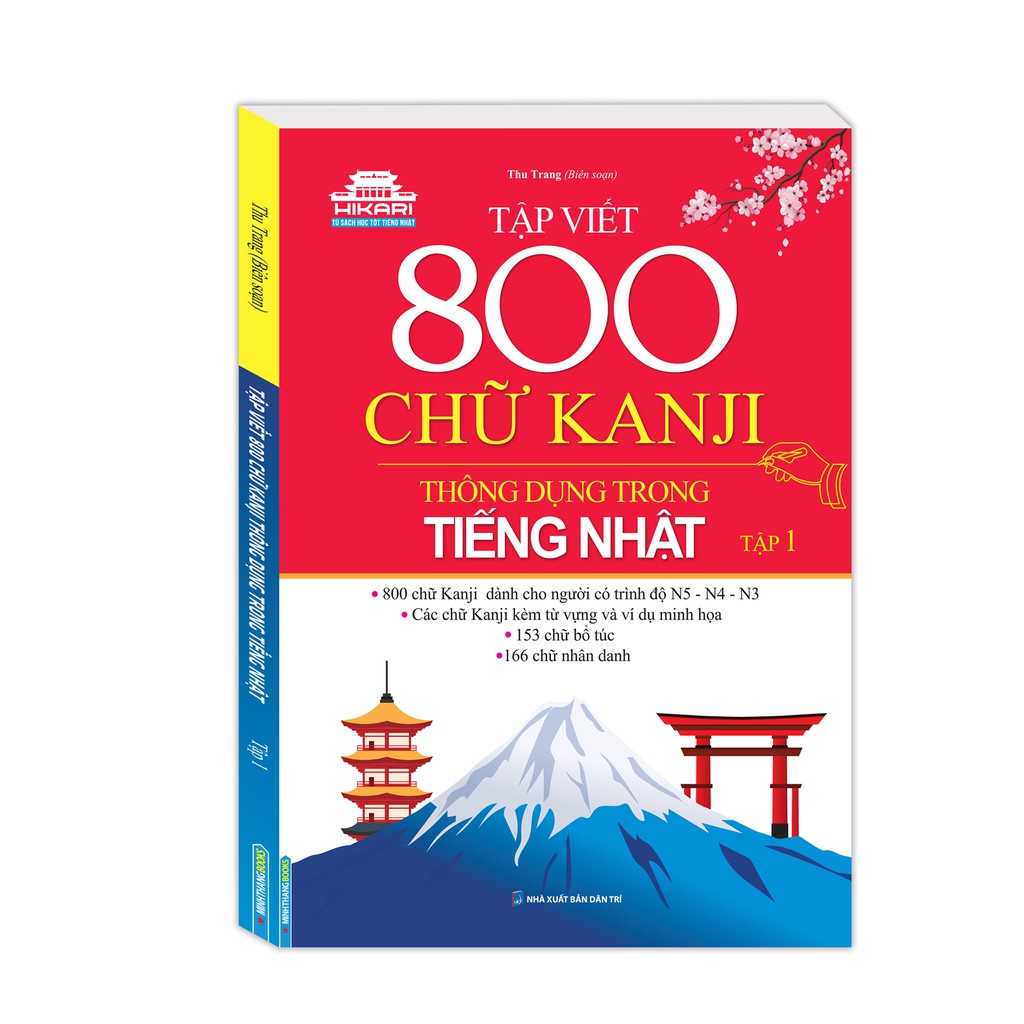 Sách - Combo Tập viết 800 chữ KANJI thông dụng trong tiếng Nhật (2 cuốn) Kèm Quà tặng