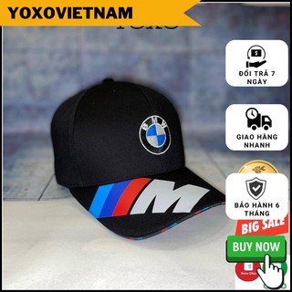 Mũ lưỡi trai, Nón kết thêu chữ logo hàng hiệu bmw NK-022