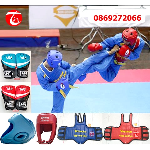 Combo giáp, nón găng đối kháng Vovinam - Trung Nghĩa Sport