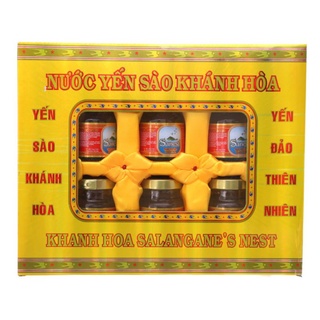 Hộp 6 Lọ Yến Sào Cao Cấp Khánh Hòa Có Đường 70ml